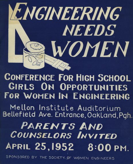 (av31715) Poster, Engineering Needs Women, 1952