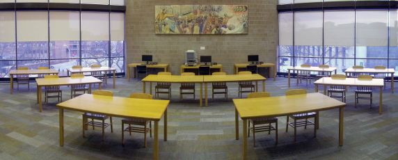 (32644) Walter P. Reuther Library Reading Room Panorama, 2015