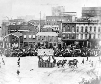 Labor Day Parade circa 1890's on Randolph Street
